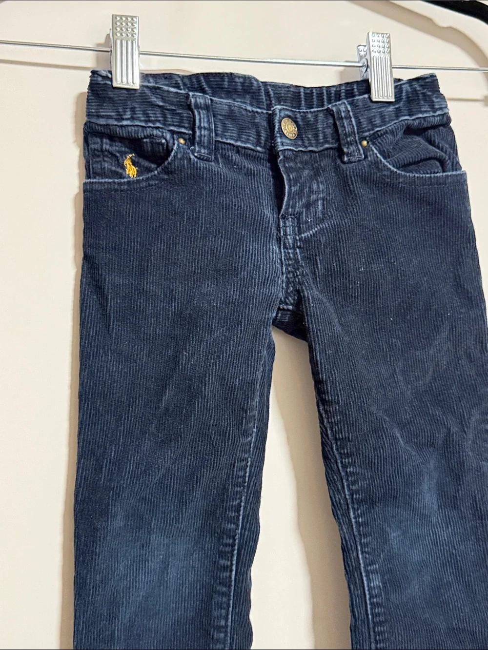 Ralph Lauren Toddler Navy Blue Corduroy Pants Size 3 3T Classic Preppy
